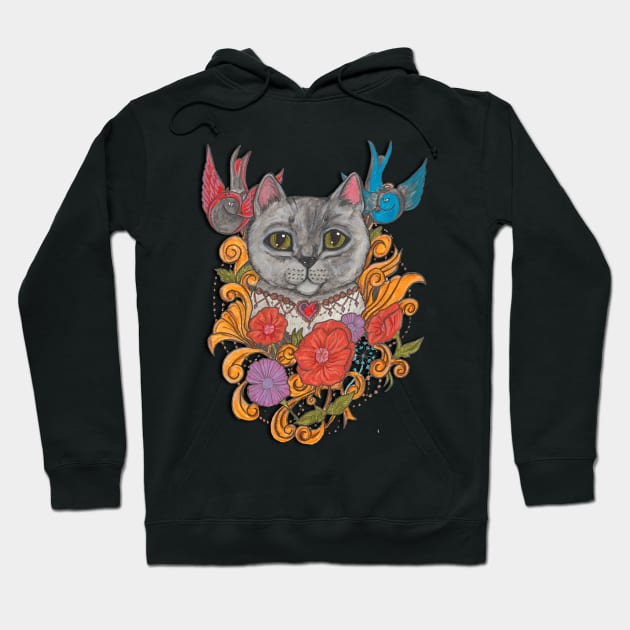 Burmese Cat Hoodie by JenStedman73